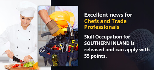 RDA Southern Inland Skilled Occupations List Out on July 1, 2019