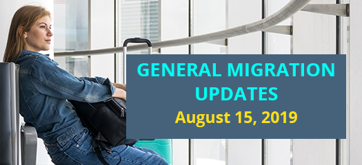 General Migration Updates Dated August 15, 2019